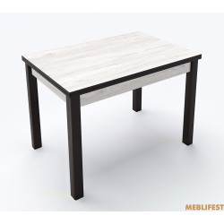 Стіл обідній Марсель Аляска структурна/ Чорний