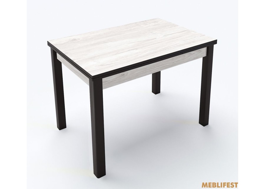 Стіл обідній Марсель Аляска структурна/ Чорний