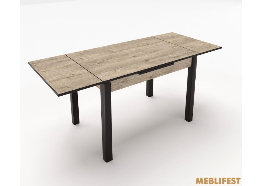 Стіл обідній Марсель Дуб шервуд/ чорний