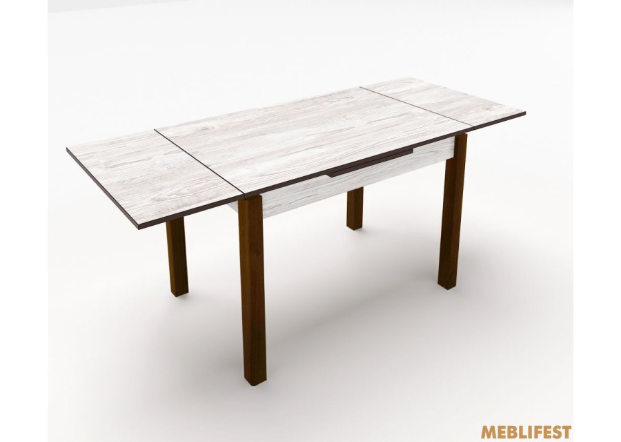 Стіл обідній Марсель Аляска Структурна/ горіх