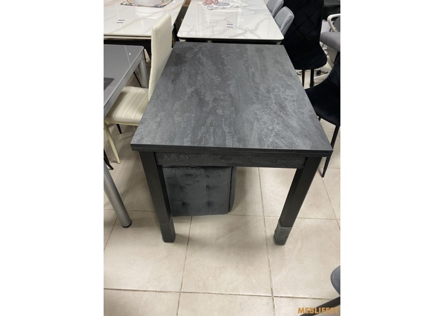 Стіл обідній Марсель Вугільний камінь/ чорний