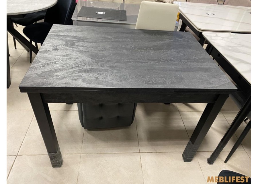 Стіл обідній Марсель Вугільний камінь/ чорний