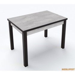 Стіл обідній Марсель Бетонний камінь/ чорний