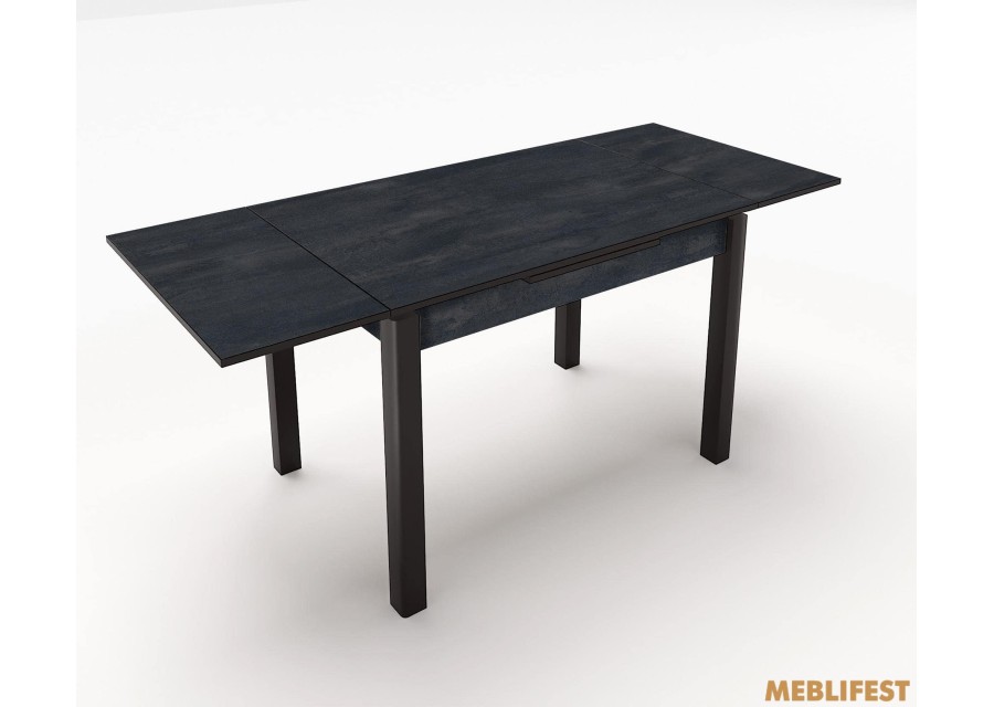 Стіл обідній Марсель Вугільний камінь/ чорний