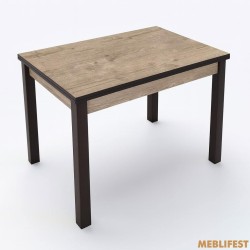 Стіл обідній Марсель Дуб шервуд/ чорний
