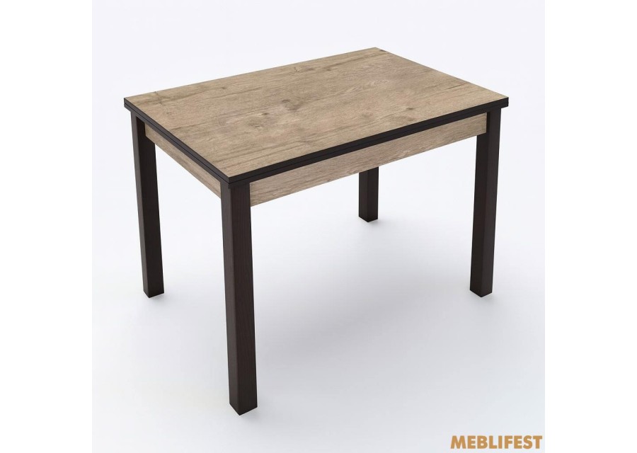 Стіл обідній Марсель Дуб шервуд/ чорний