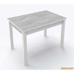 Стіл обідній Марсель Бетонний камінь/ білий