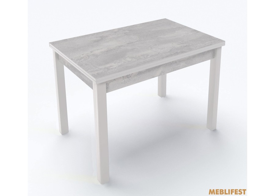 Стіл обідній Марсель Бетонний камінь/ білий