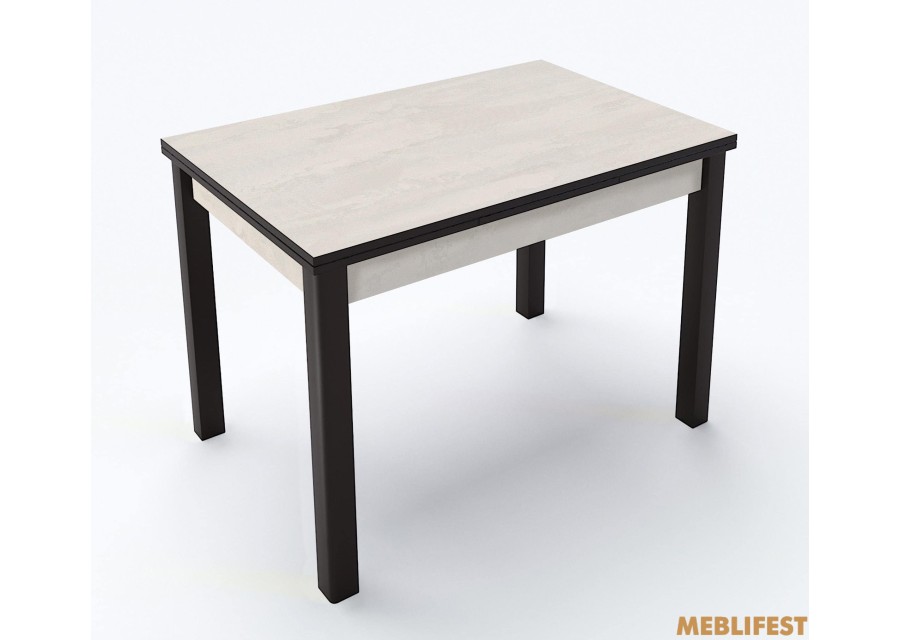 Стіл обідній Марсель Шовковий камінь/ чорний