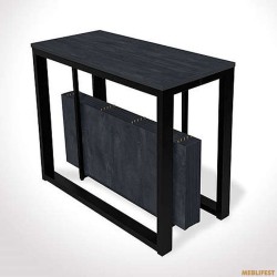 Розкладний стіл-консоль Макс Вугільний камінь