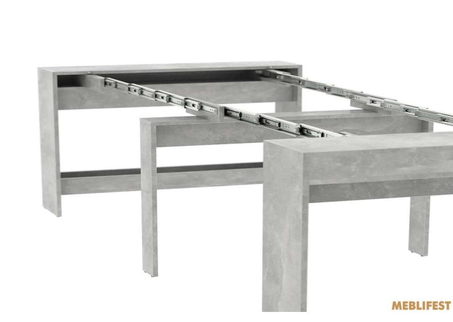 Обідній розкладний стіл  Пітон Лайт Бетон