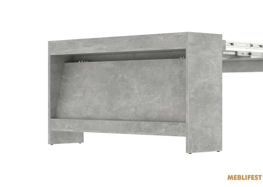 Обідній розкладний стіл  Пітон Лайт Бетон