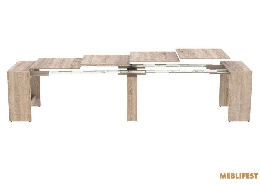Обідній розкладний стіл  Пітон Лайт Дуб сонома