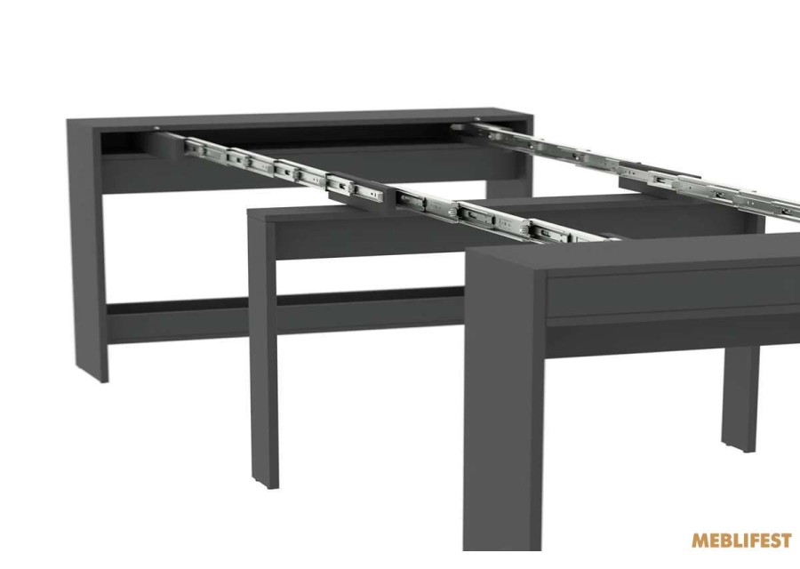 Обідній розкладний стіл  Пітон Лайт Антрацит