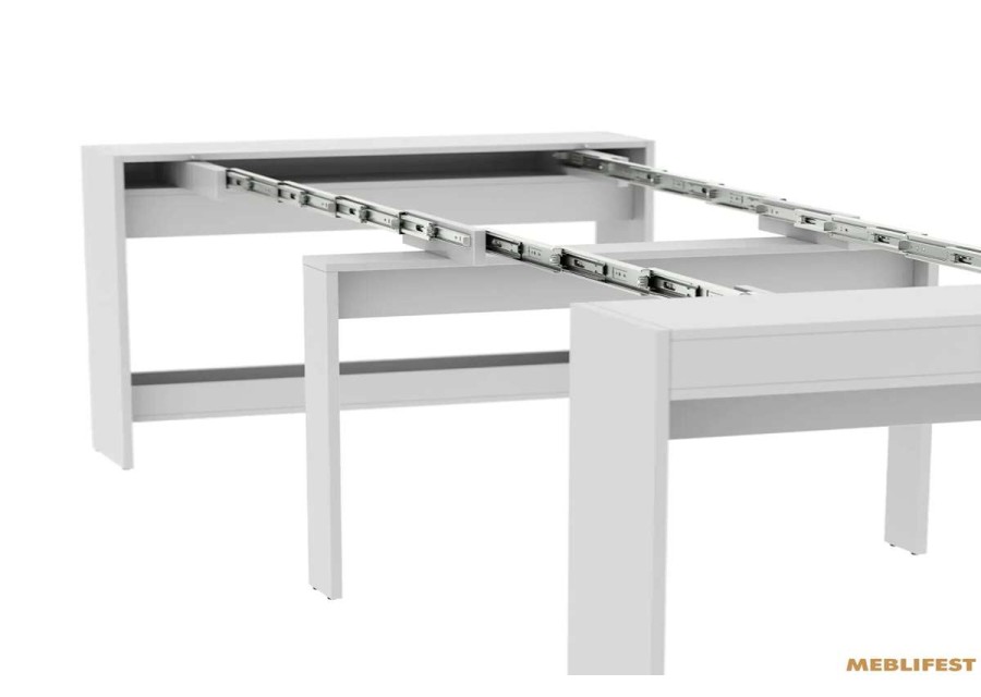 Обідній розкладний стіл  Пітон Лайт Білий