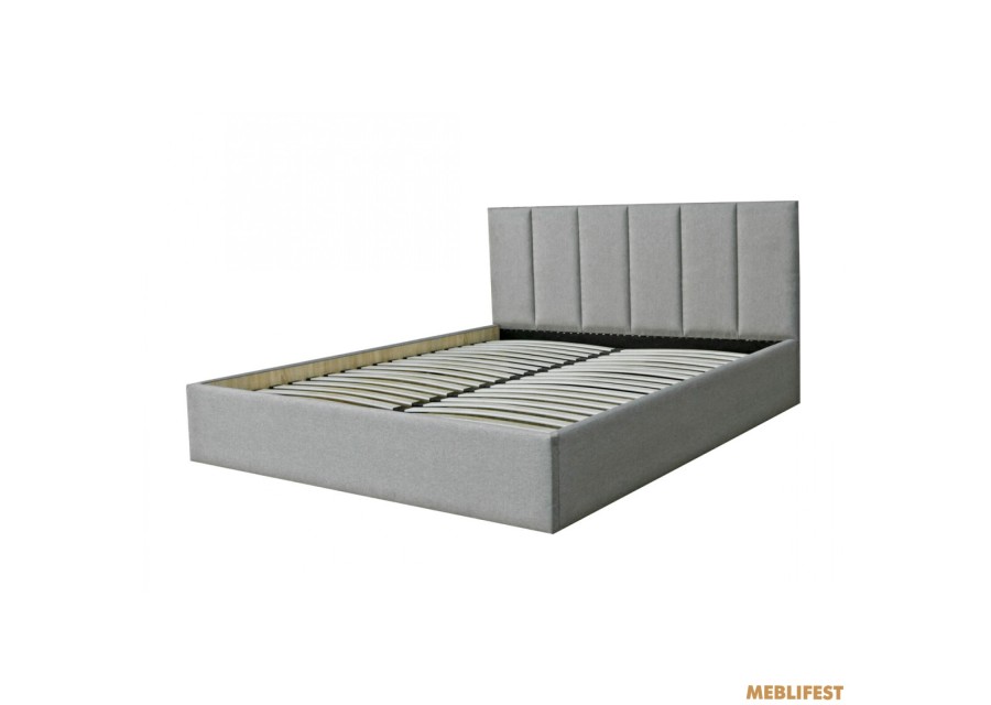 М'яке двоспальне ліжко Ніра Аляска 08 з підйомним механізмом