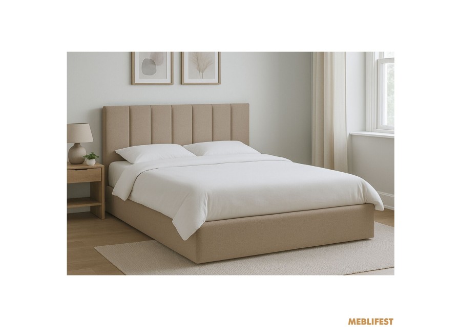 М'яке двоспальне ліжко Ніра Аляска 23 з підйомним механізмом