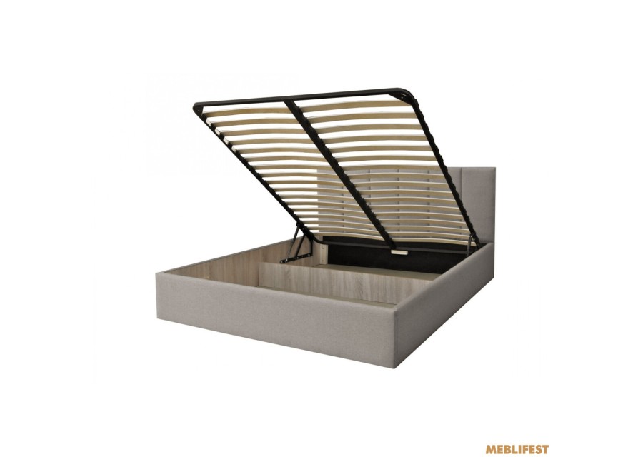 М'яке двоспальне ліжко Ніра Аляска 23 з підйомним механізмом