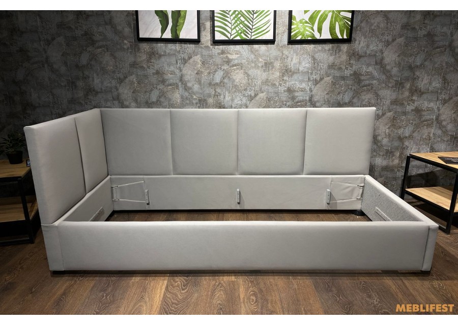 М'яке дитяче ліжко D002 з підйомним механізмом 