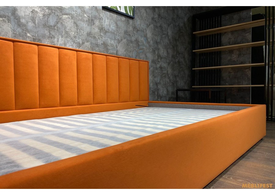 М'яке дитяче ліжко D003 з підйомним механізмом