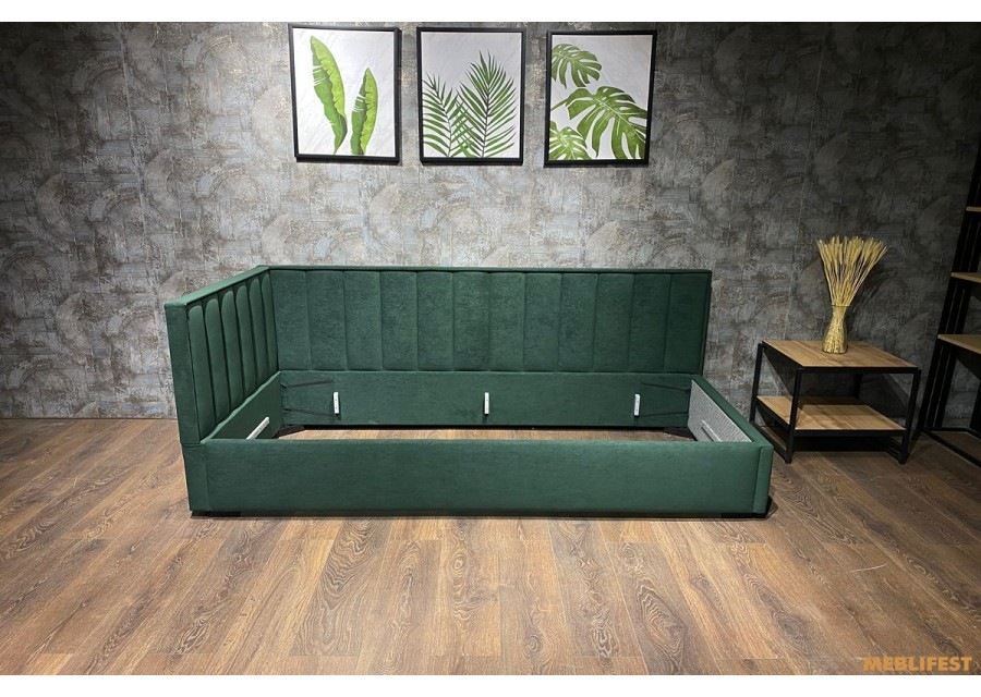 М'яке дитяче ліжко D003 з підйомним механізмом