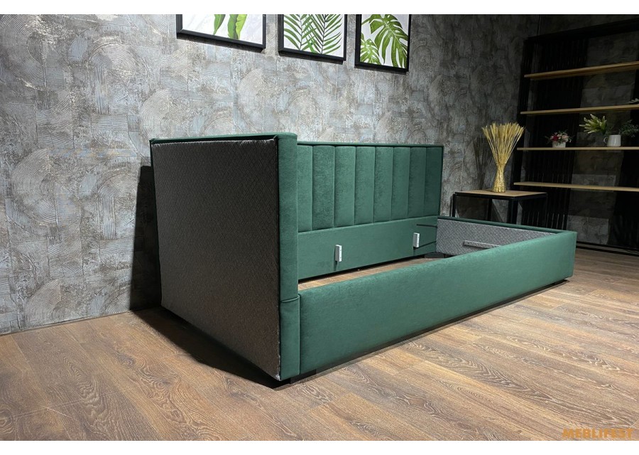 М'яке дитяче ліжко D003 з підйомним механізмом