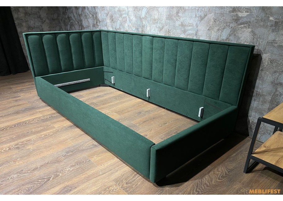 М'яке дитяче ліжко D003 з підйомним механізмом