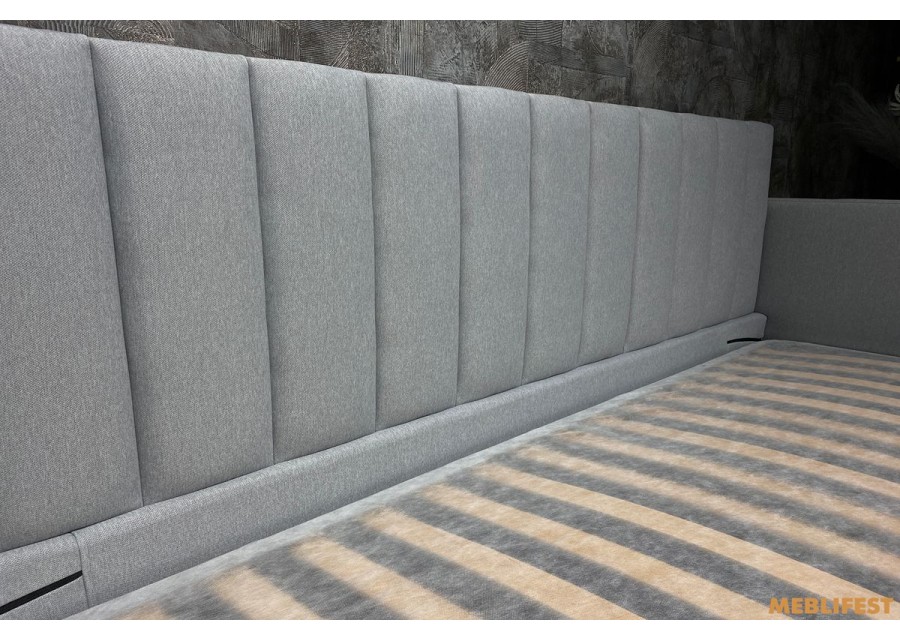 М'яке дитяче ліжко D004 з підйомним механізмом