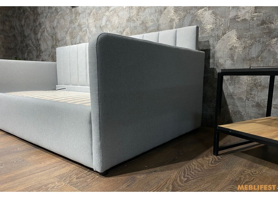 М'яке дитяче ліжко D004 з підйомним механізмом