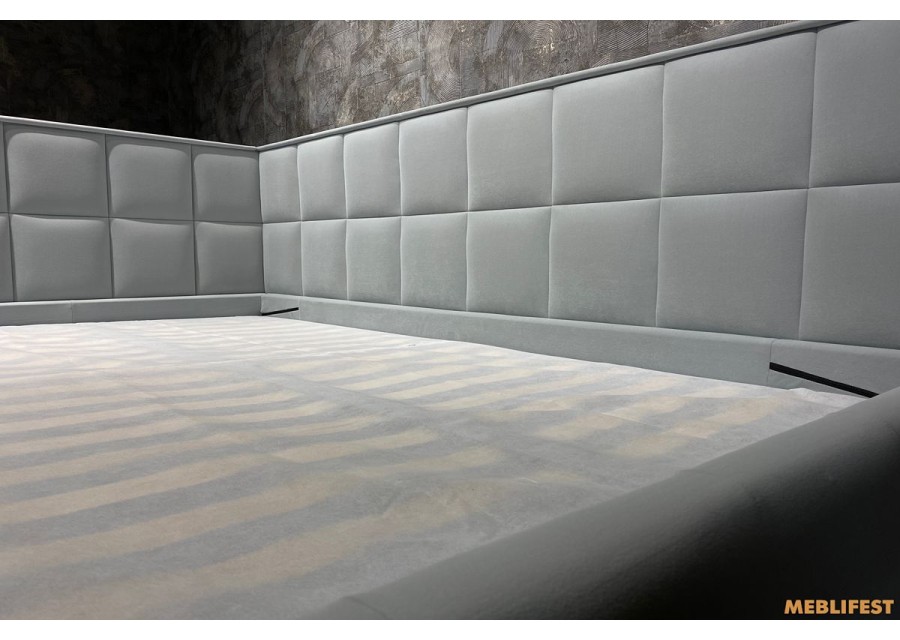 М'яке дитяче ліжко D014 з підйомним механізмом