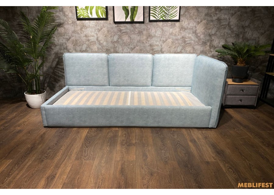 М'яке дитяче ліжко D015 з підйомним механізмом