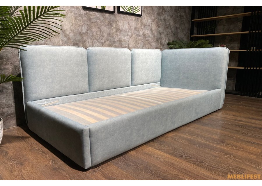 М'яке дитяче ліжко D015 з підйомним механізмом