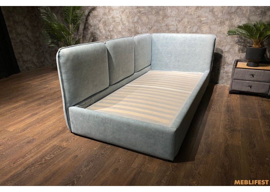 М'яке дитяче ліжко D015 з підйомним механізмом