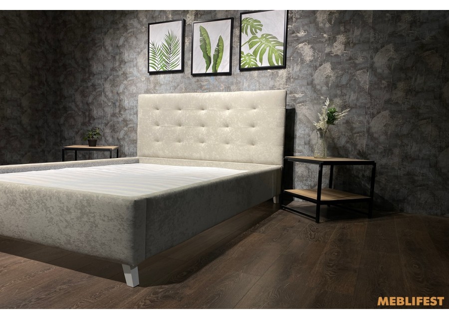 М'яке двоспальне ліжко L005 з підйомним механізмом 