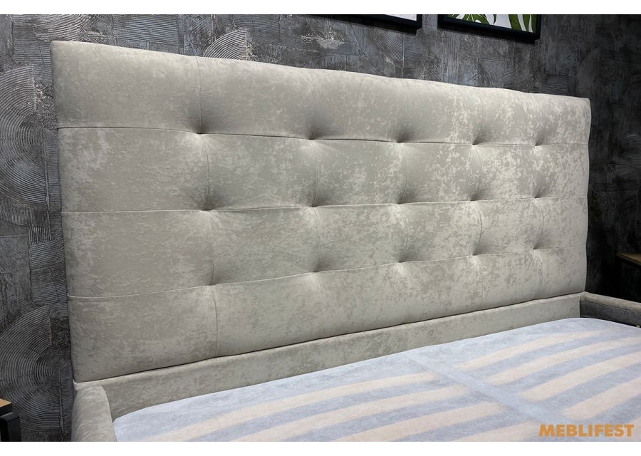 М'яке двоспальне ліжко L005 з підйомним механізмом 