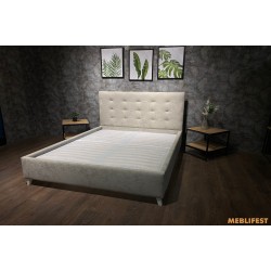 М'яке двоспальне ліжко L005 з підйомним механізмом 