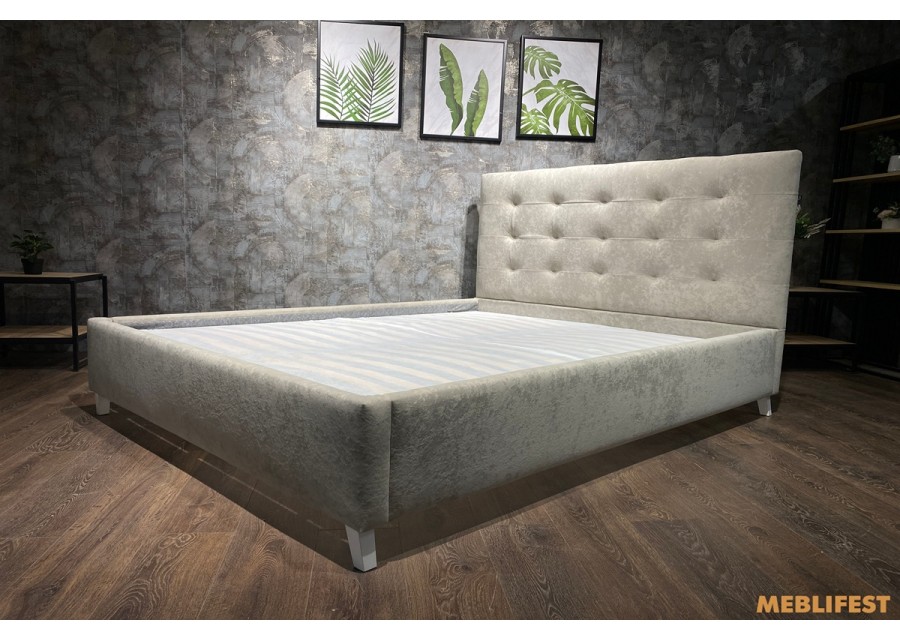 М'яке двоспальне ліжко L005 з підйомним механізмом 