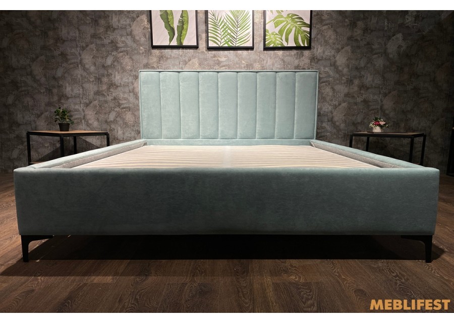 М'яке двоспальне ліжко L012 з підйомним механізмом 