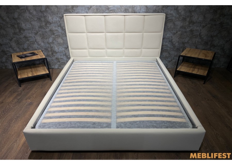 М'яке двоспальне ліжко L014 з підйомним механізмом 