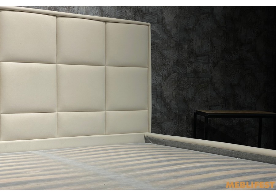 М'яке двоспальне ліжко L014 з підйомним механізмом 