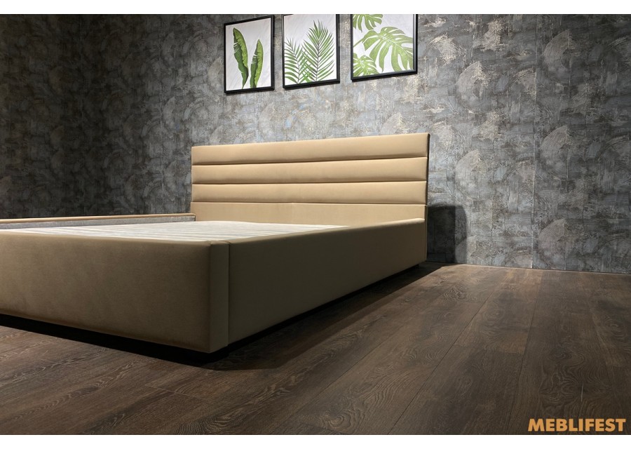 М'яке двоспальне ліжко L015 з підйомним механізмом 