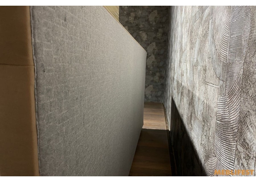 М'яке двоспальне ліжко L015 з підйомним механізмом 