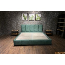 М'яке двоспальне ліжко L018 з підйомним механізмом 