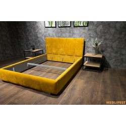 М'яке двоспальне ліжко L018 з підйомним механізмом 