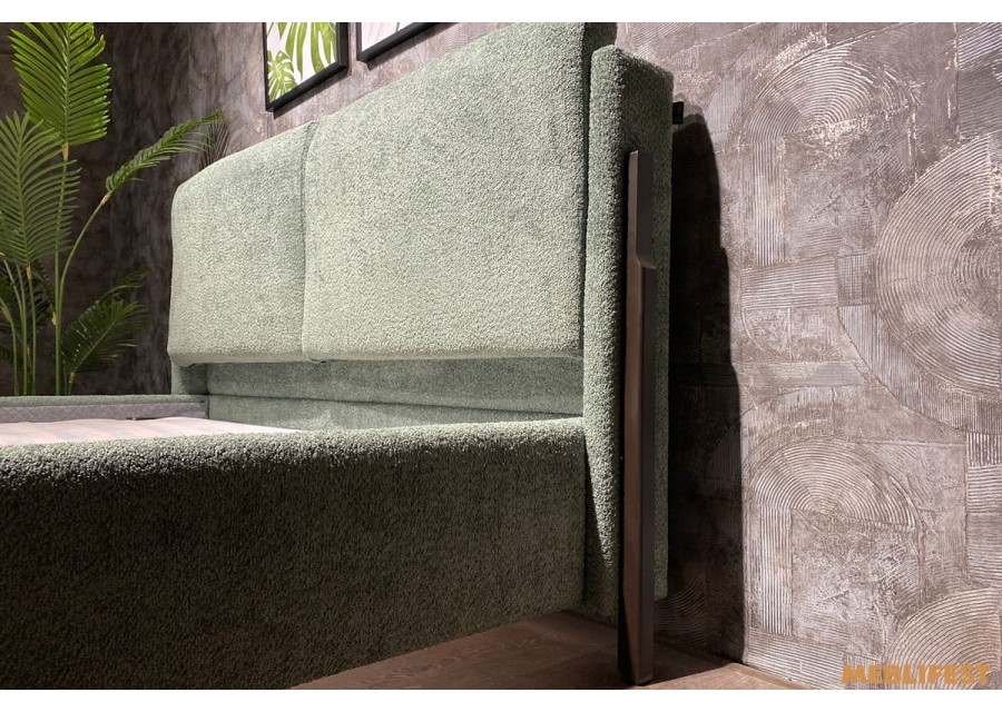 М'яке двоспальне ліжко L019 з підйомним механізмом 