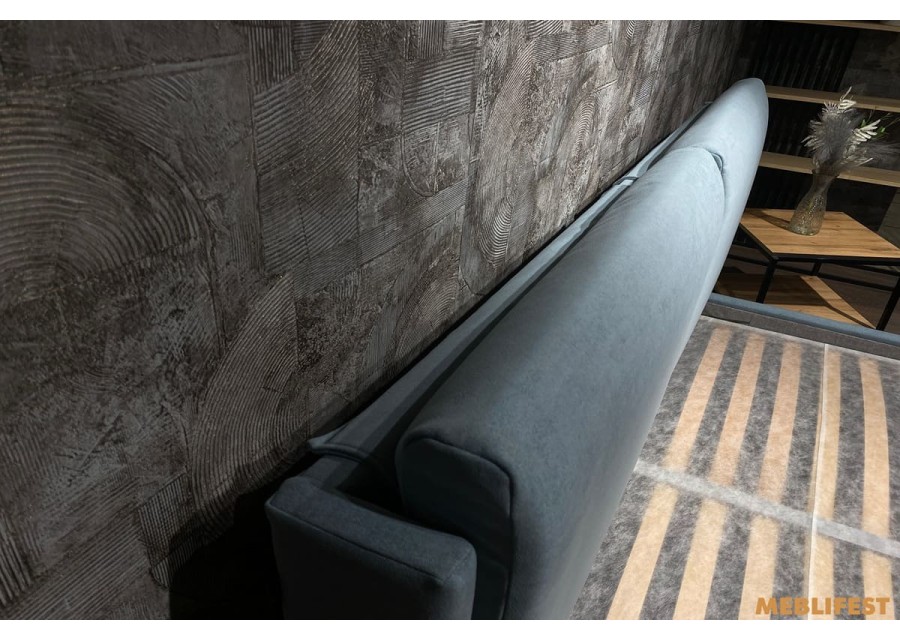 М'яке двоспальне ліжко L019 з підйомним механізмом 