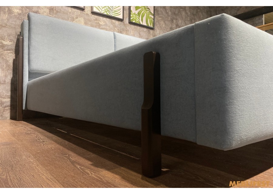 М'яке двоспальне ліжко L019 з підйомним механізмом 