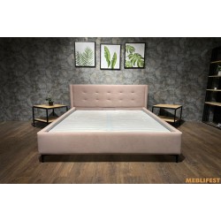 М'яке двоспальне ліжко L020 з підйомним механізмом 