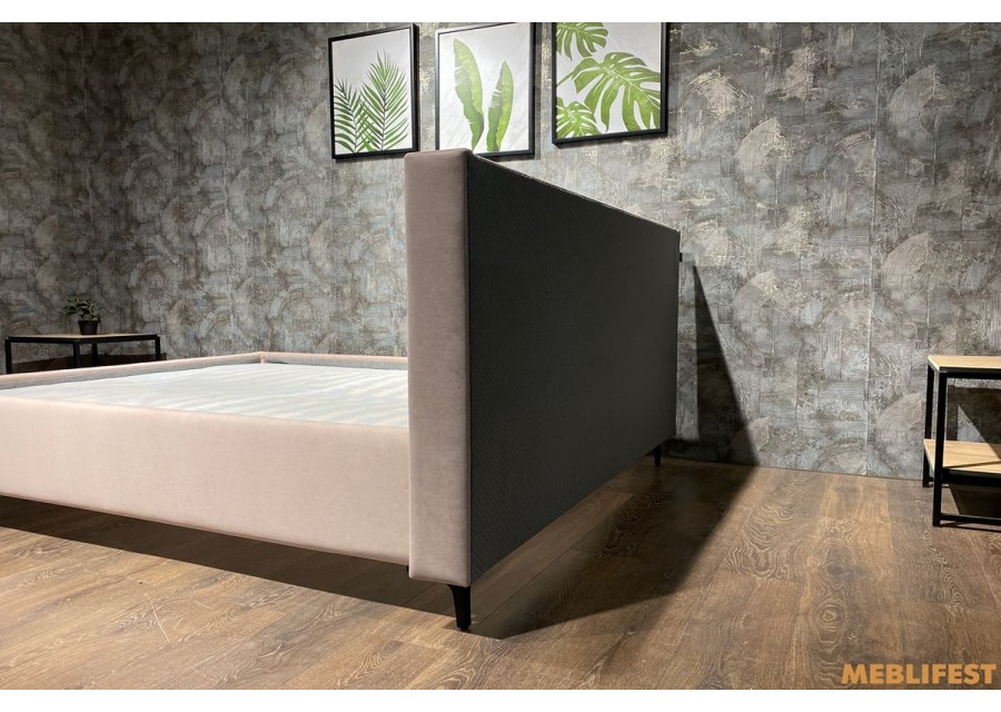 М'яке двоспальне ліжко L020 з підйомним механізмом 