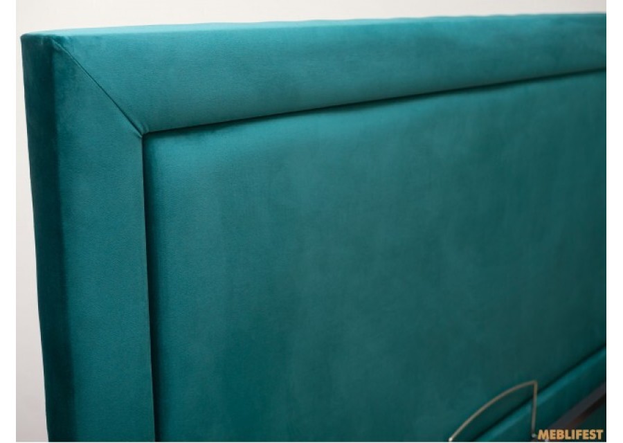 М'яке двоспальне ліжко L024 з підйомним механізмом 